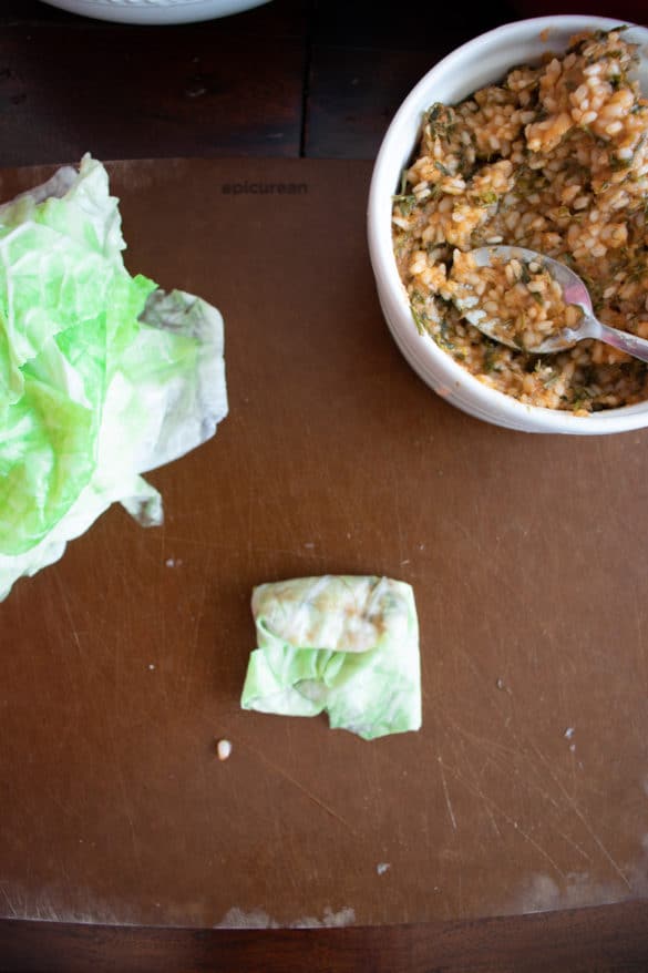 Egyptian Mahshi Crumb (Stuffed Cabbage Rolls) The Matbakh