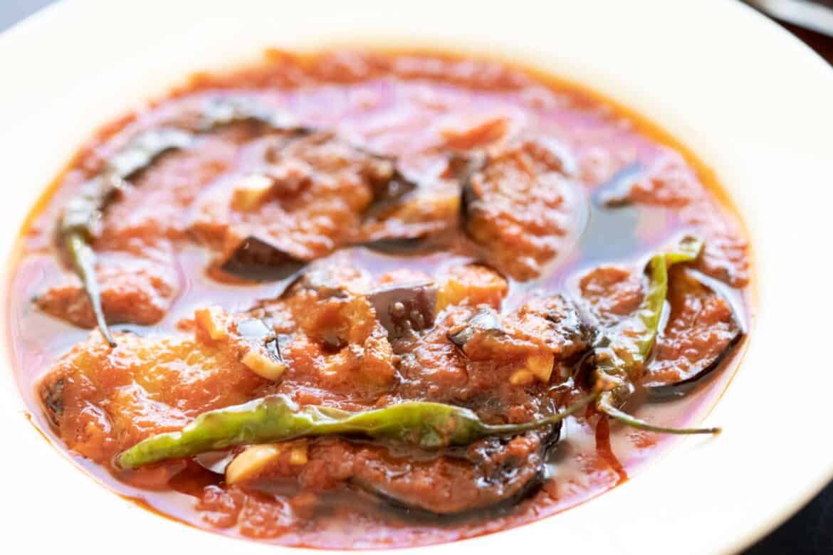 Egyptian Recipe for Fried Eggplant with Tomato Sauce Mesa'ah The