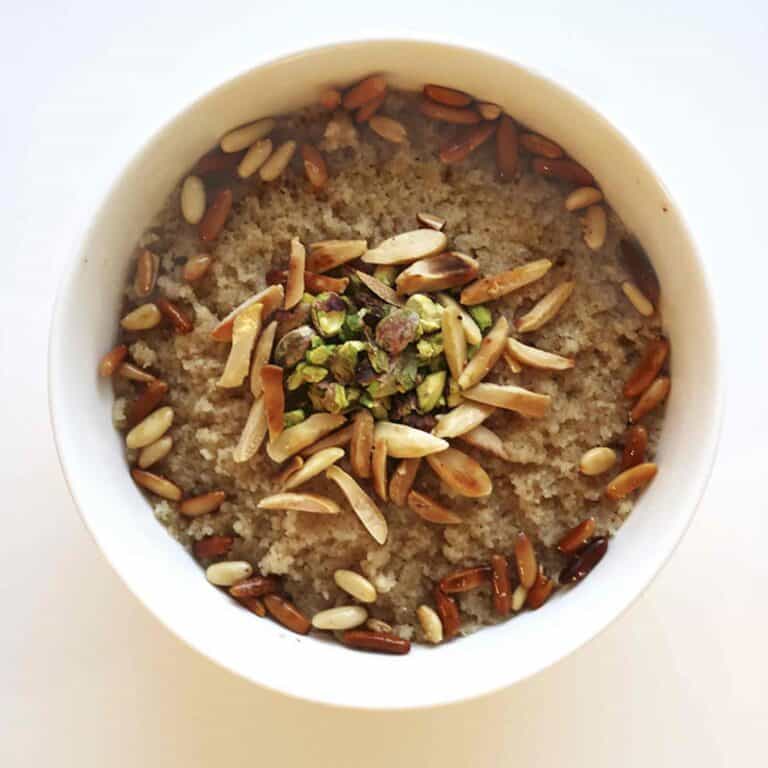Semolina Pudding Syrian Mamouniyeh