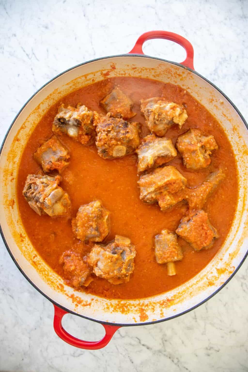 Oxtail Stew with Okra Egyptian Bamia Recipe The Matbakh