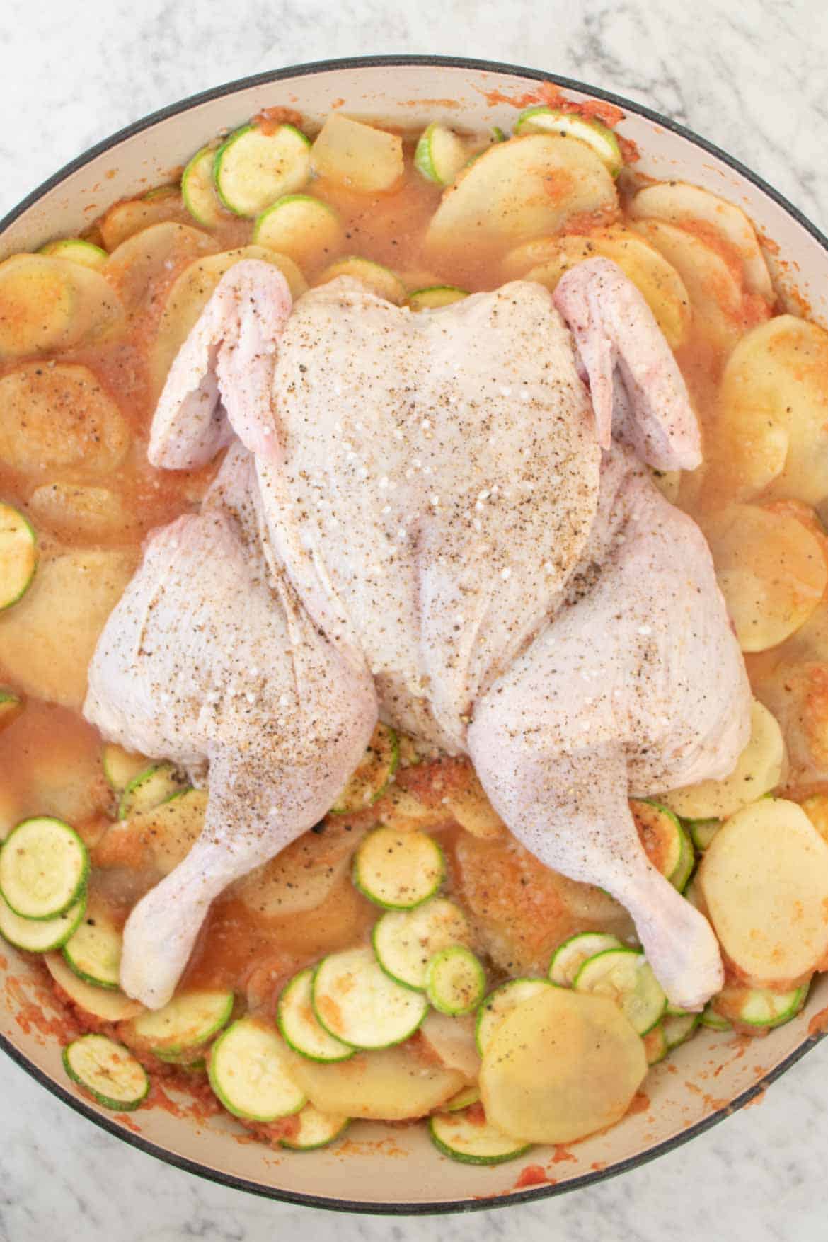 baked spatchcock chicken