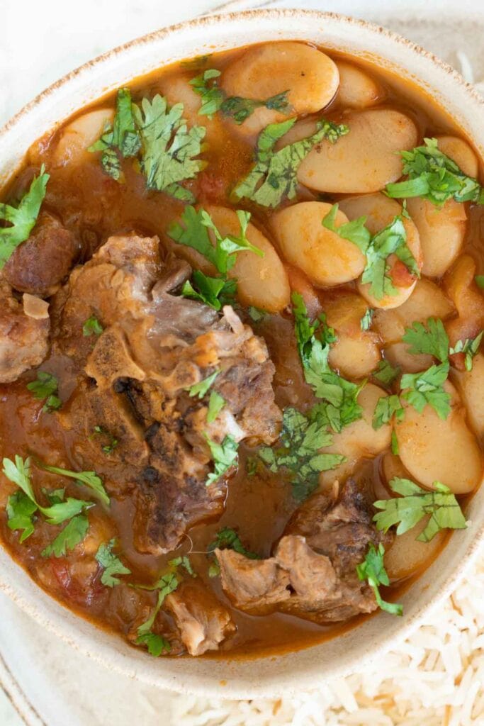 Fasolia Lebanese Lamb and Lima Bean Stew The Matbakh