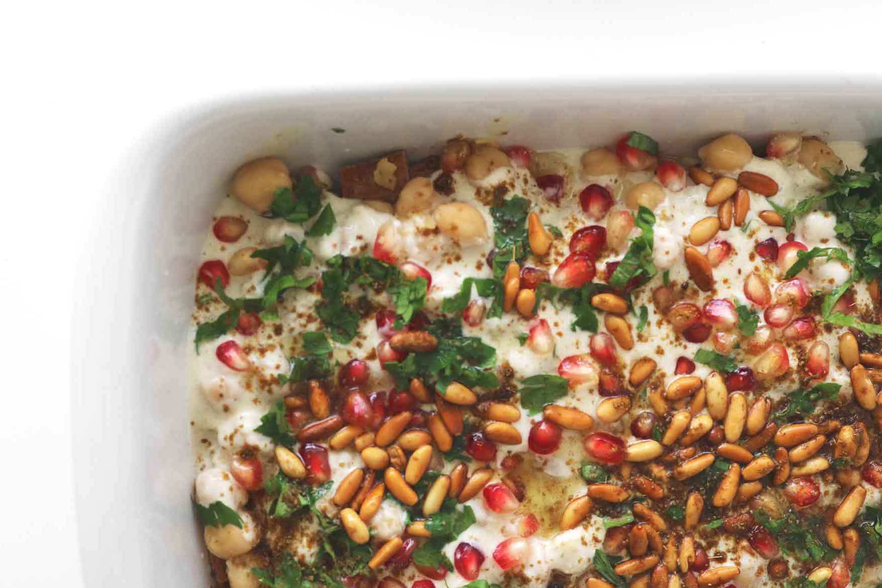 Hummus Fatteh With Pita, Chickpeas & Yogurt The Matbakh