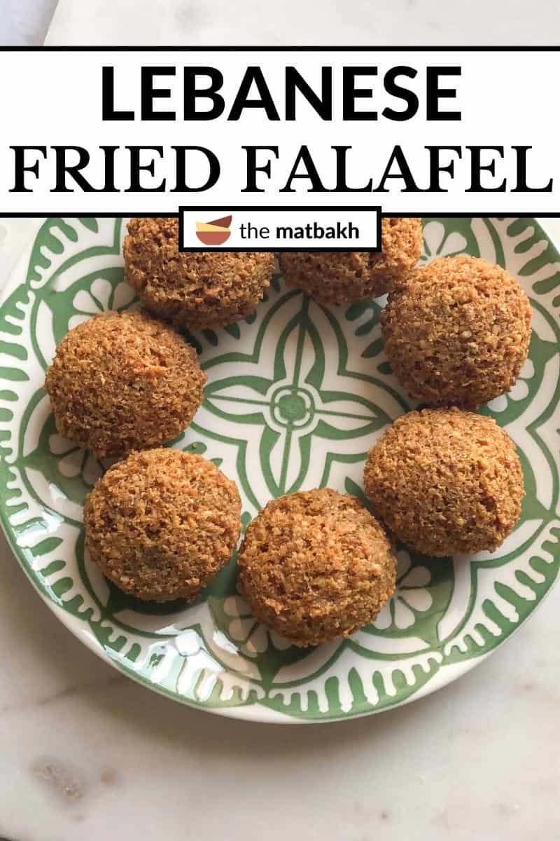 Lebanese Falafel (Authentic and Crispy) - The Matbakh