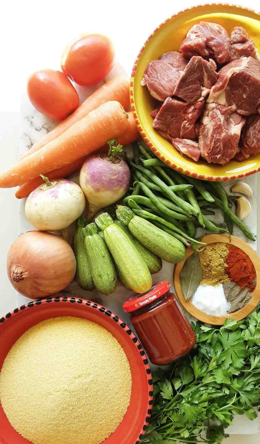 Algerian Lamb Shoulder Stew With Couscous The Matbakh