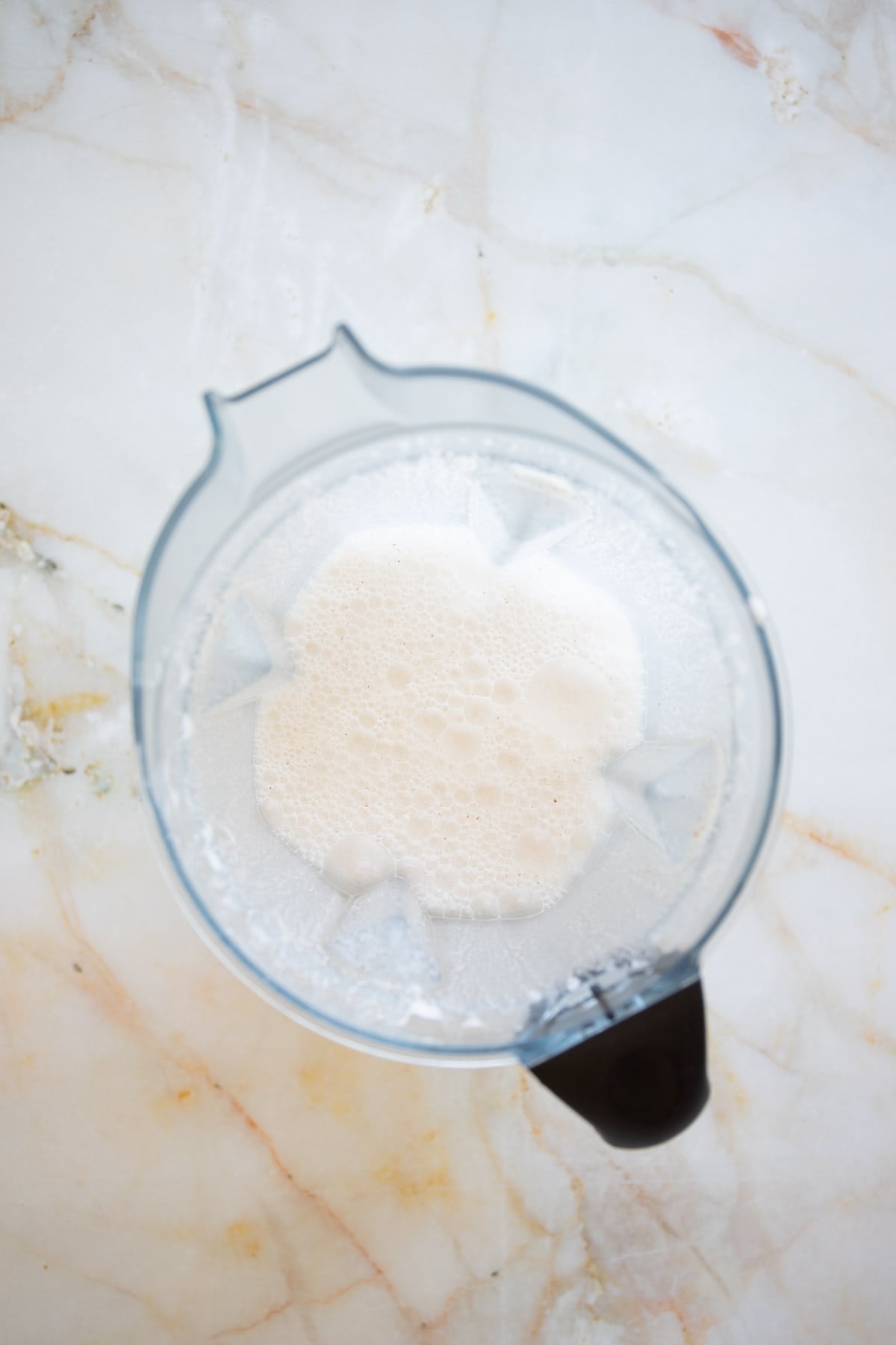 blend with half the required water