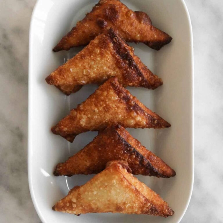 easy fried cheese samosas