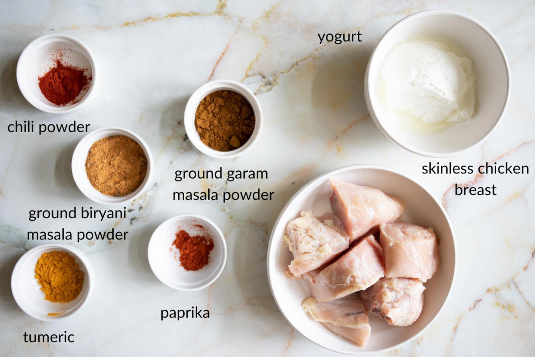 chicken biryani marinade ingredients