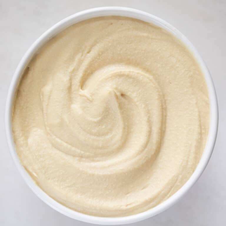 creamy and light hummus