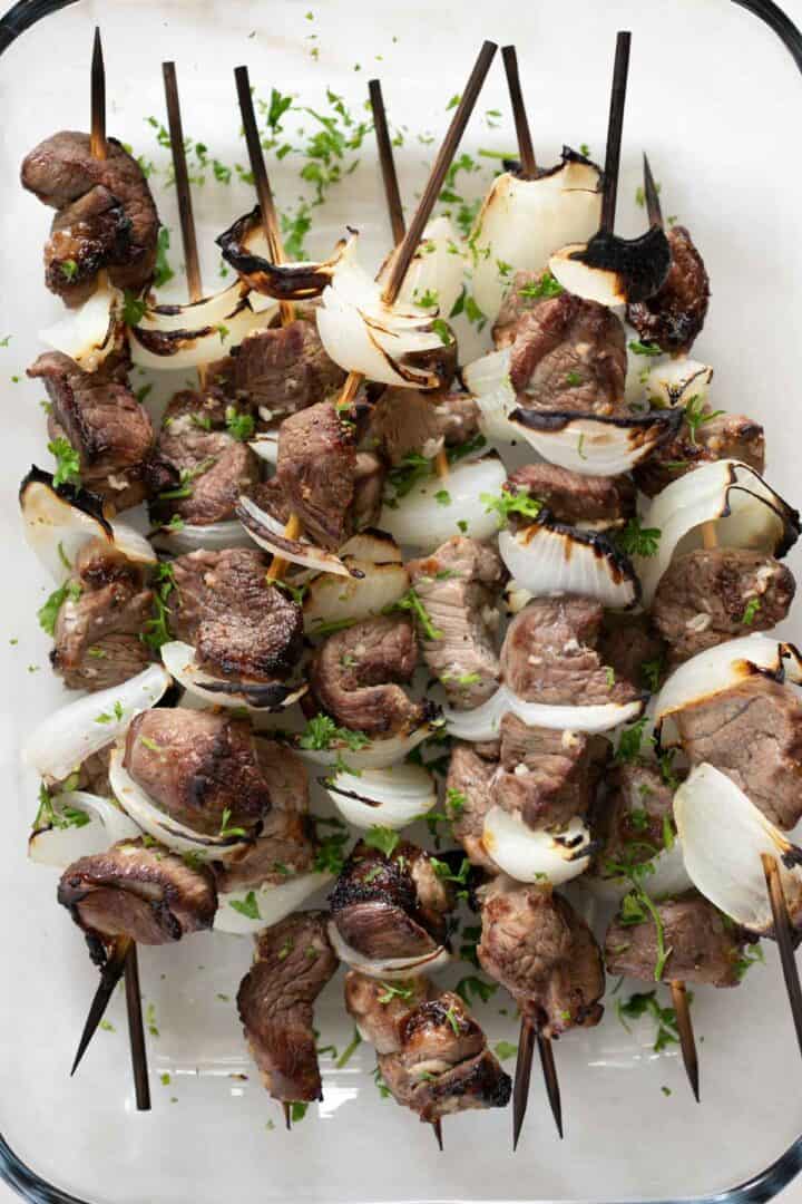 Oven Broiled Lamb Kabobs The Matbakh