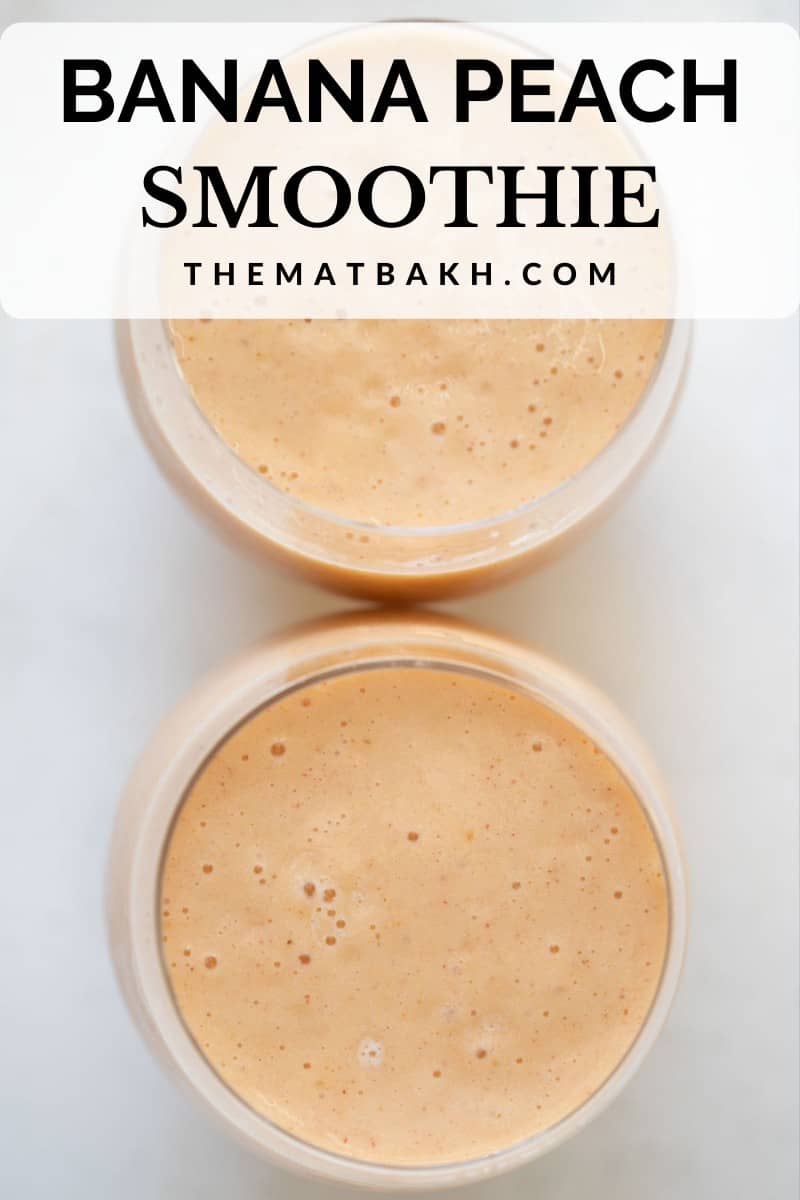 Peach Yogurt Smoothie The Matbakh