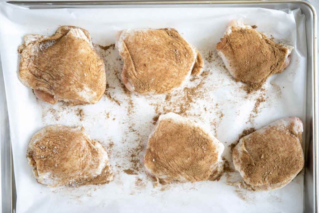 Baked Chicken Thighs and Turmeric Basmati Rice The Matbakh