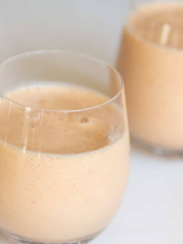 Easy Peach Yogurt Smoothie The Matbakh