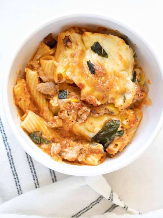Italian Sausage & Ricotta Pasta Bake The Matbakh