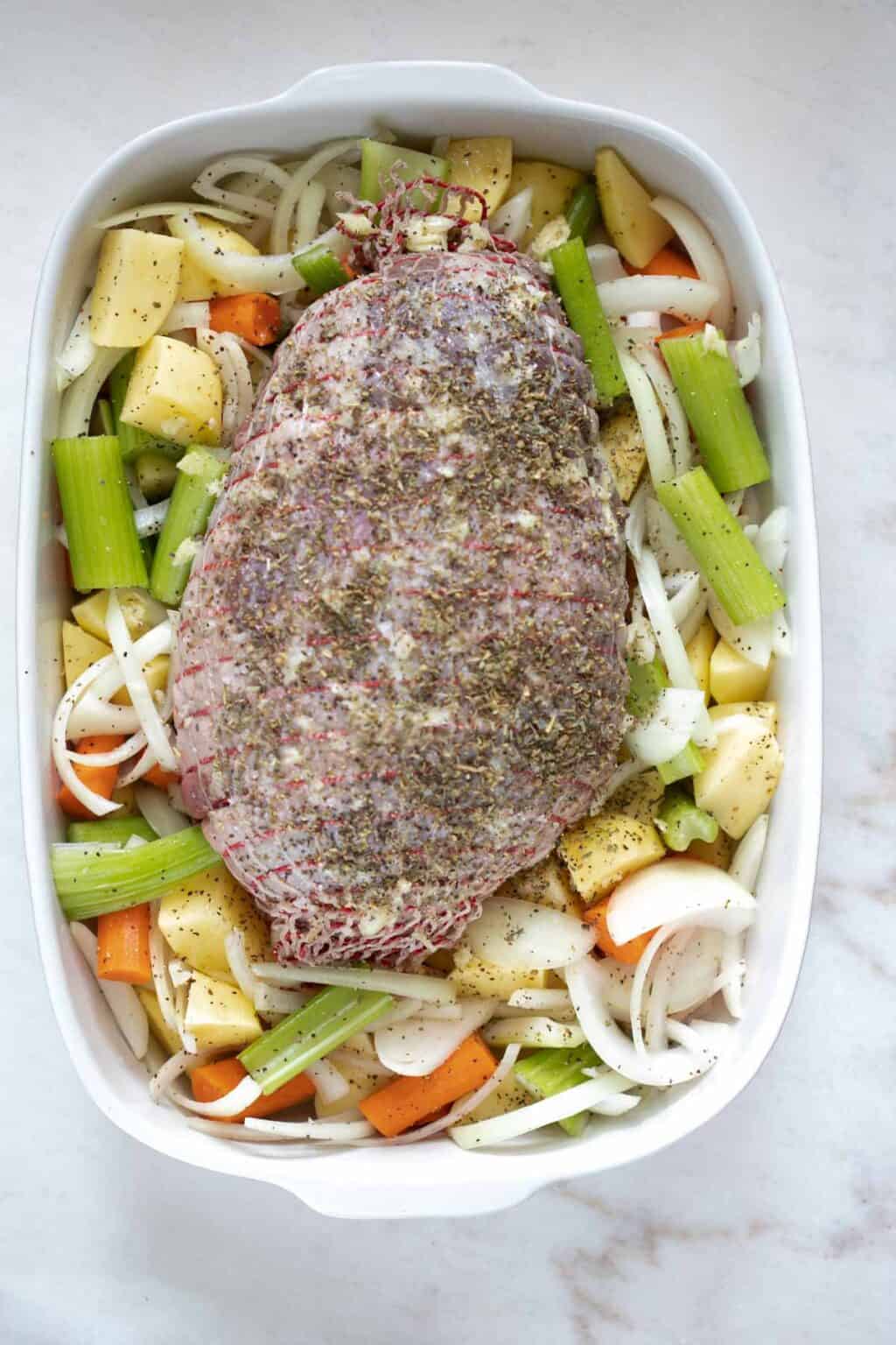 Slow Roasted Boneless Leg Of Lamb - The Matbakh