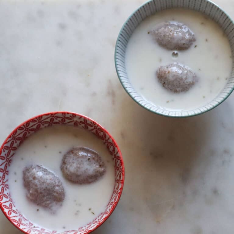 close up view of kibbeh labanieh
