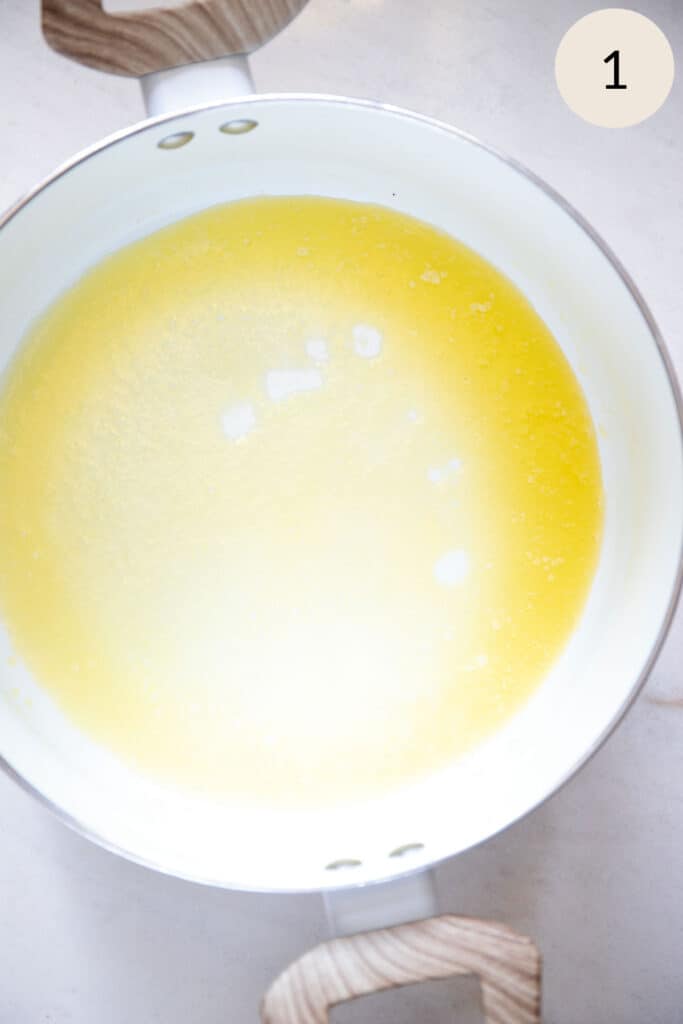 melt butter on the stovetop