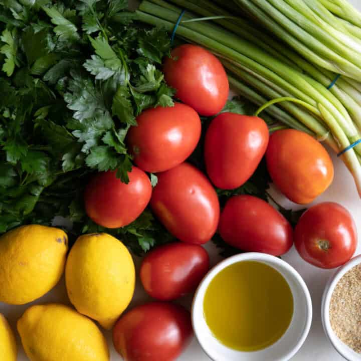 ingredients for tabouli