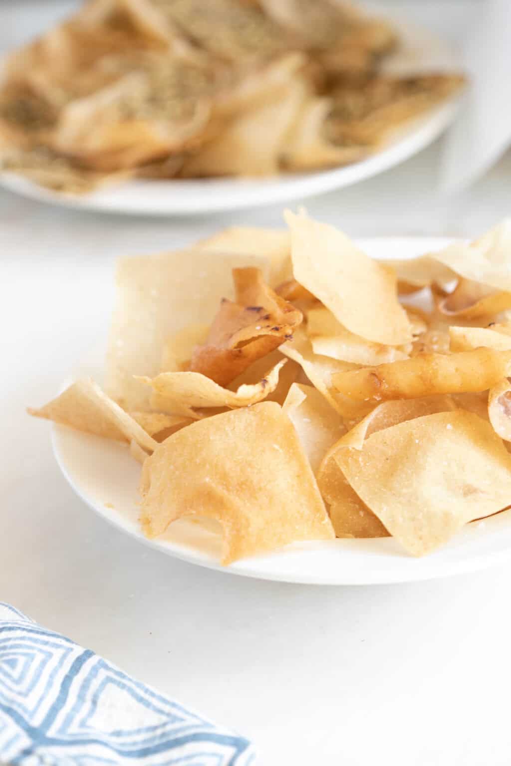 Homemade Fried Pita Chips With Sea Salt The Matbakh