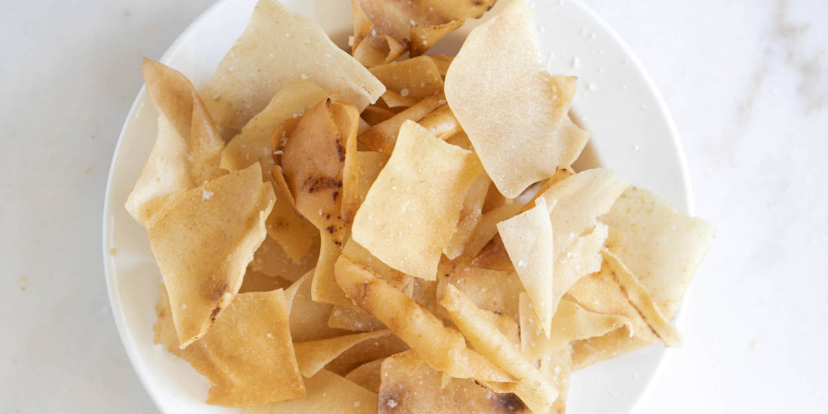 Homemade Fried Pita Chips With Sea Salt The Matbakh