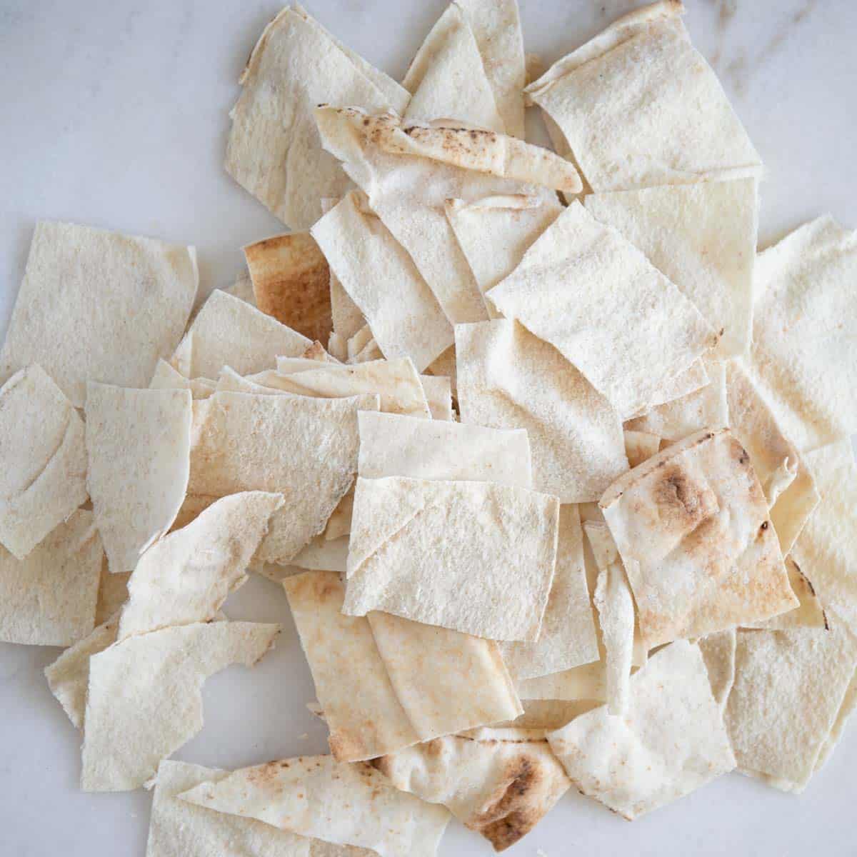 Homemade Fried Pita Chips With Sea Salt The Matbakh
