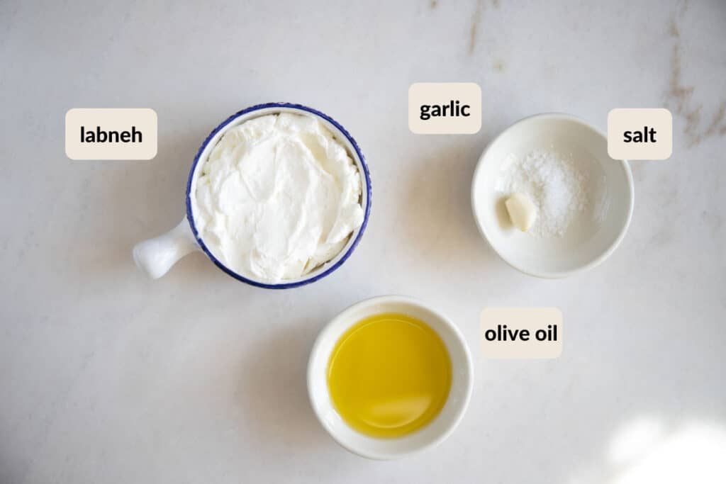 Labneh With Mashed Garlic Paste The Matbakh