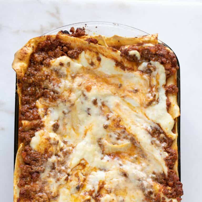 authentic lasagna with bechamel