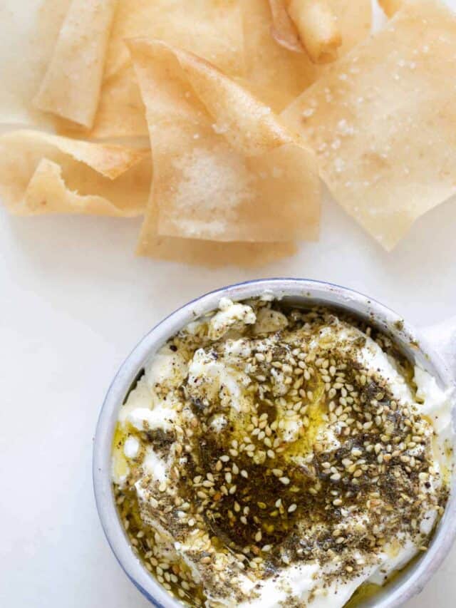 Za'atar Labneh With Olive Oil The Matbakh