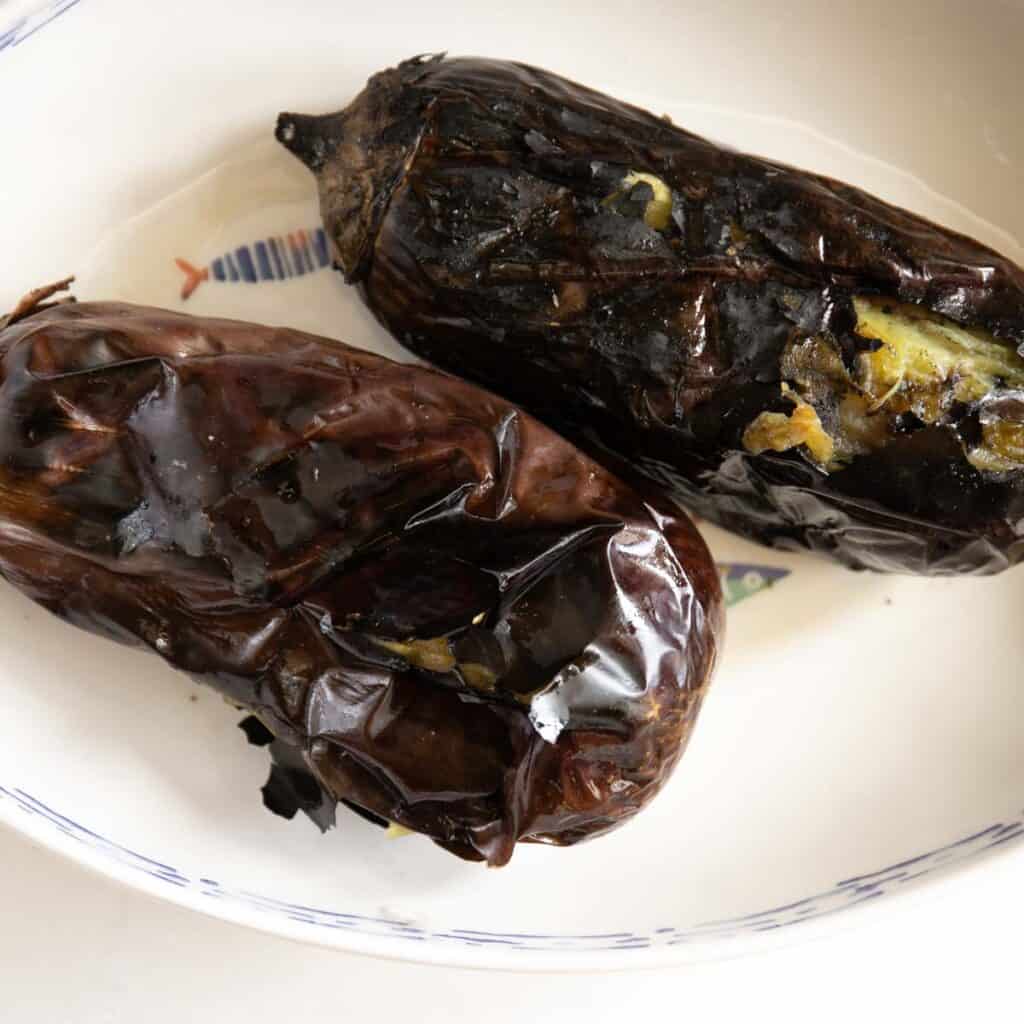 Lebanese Baba Ganoush (Fire Roasted Eggplant Dip) The Matbakh