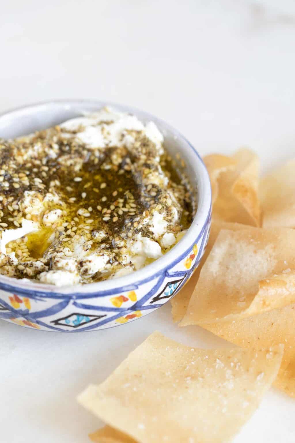 Labneh With Za'atar and Olive Oil The Matbakh