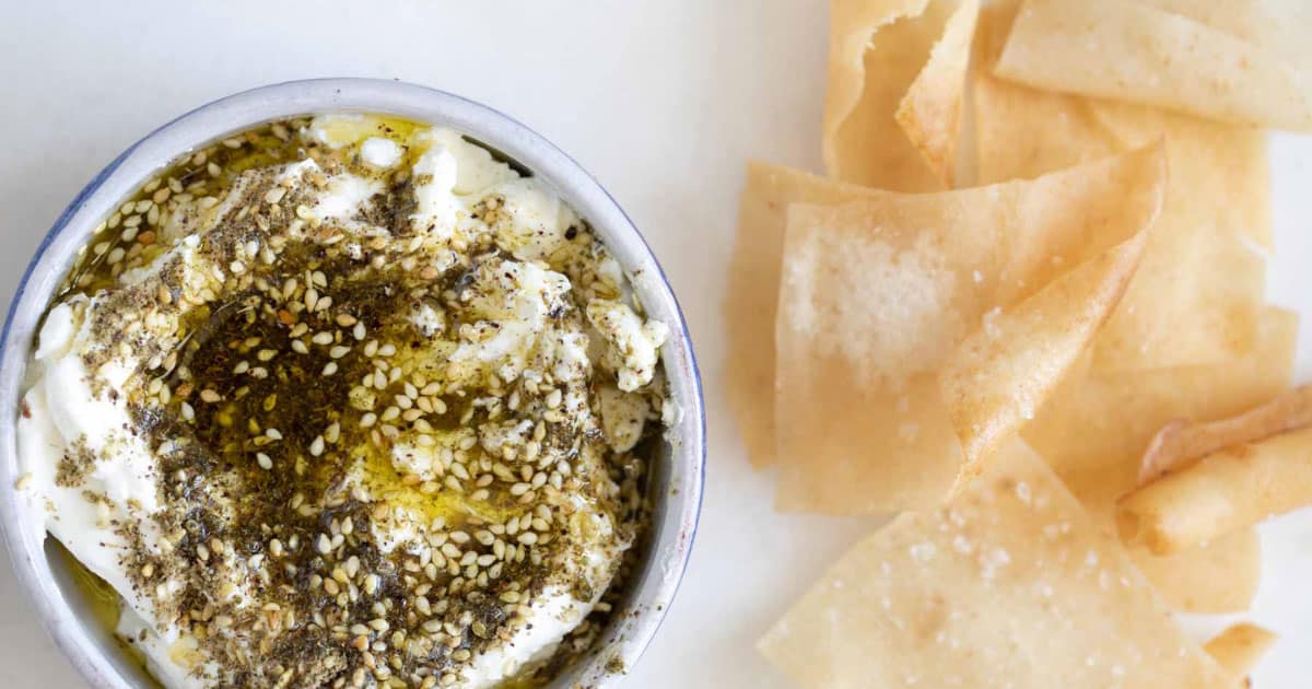 Labneh With Za'atar and Olive Oil The Matbakh