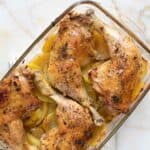 baked chicken leg quarters.