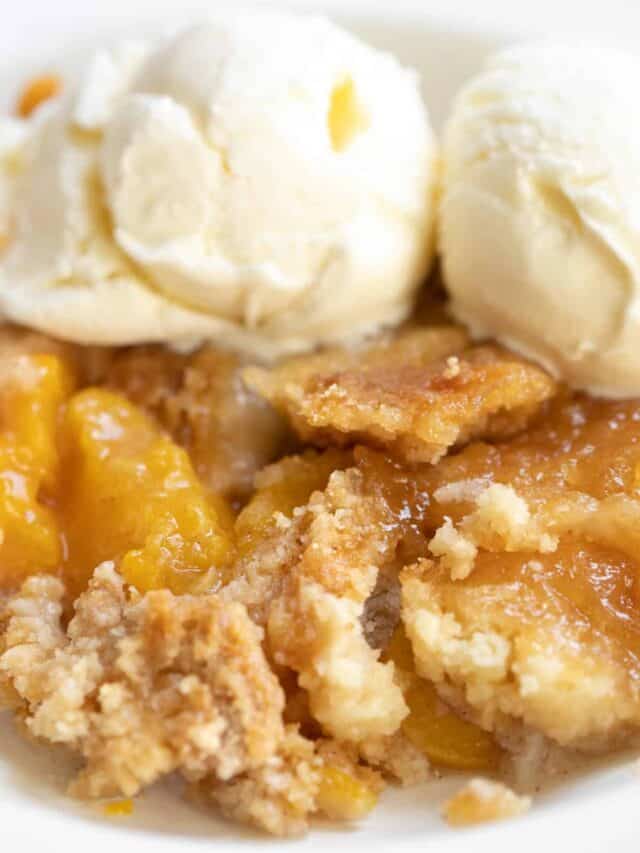 Easy Peach Dump Cake The Matbakh