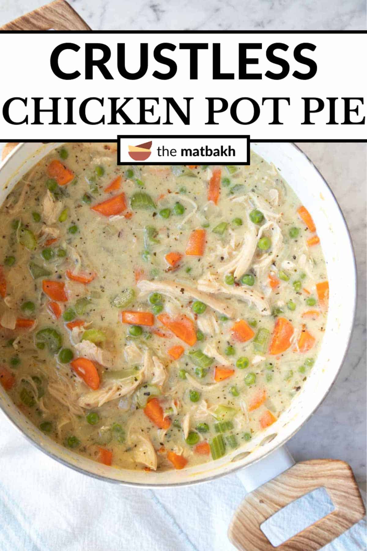 Crustless Chicken Pot Pie The Matbakh
