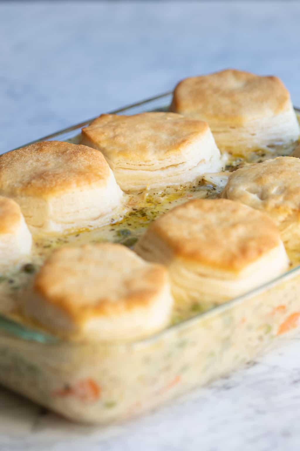 Rotisserie Chicken Pot Pie with Biscuits The Matbakh