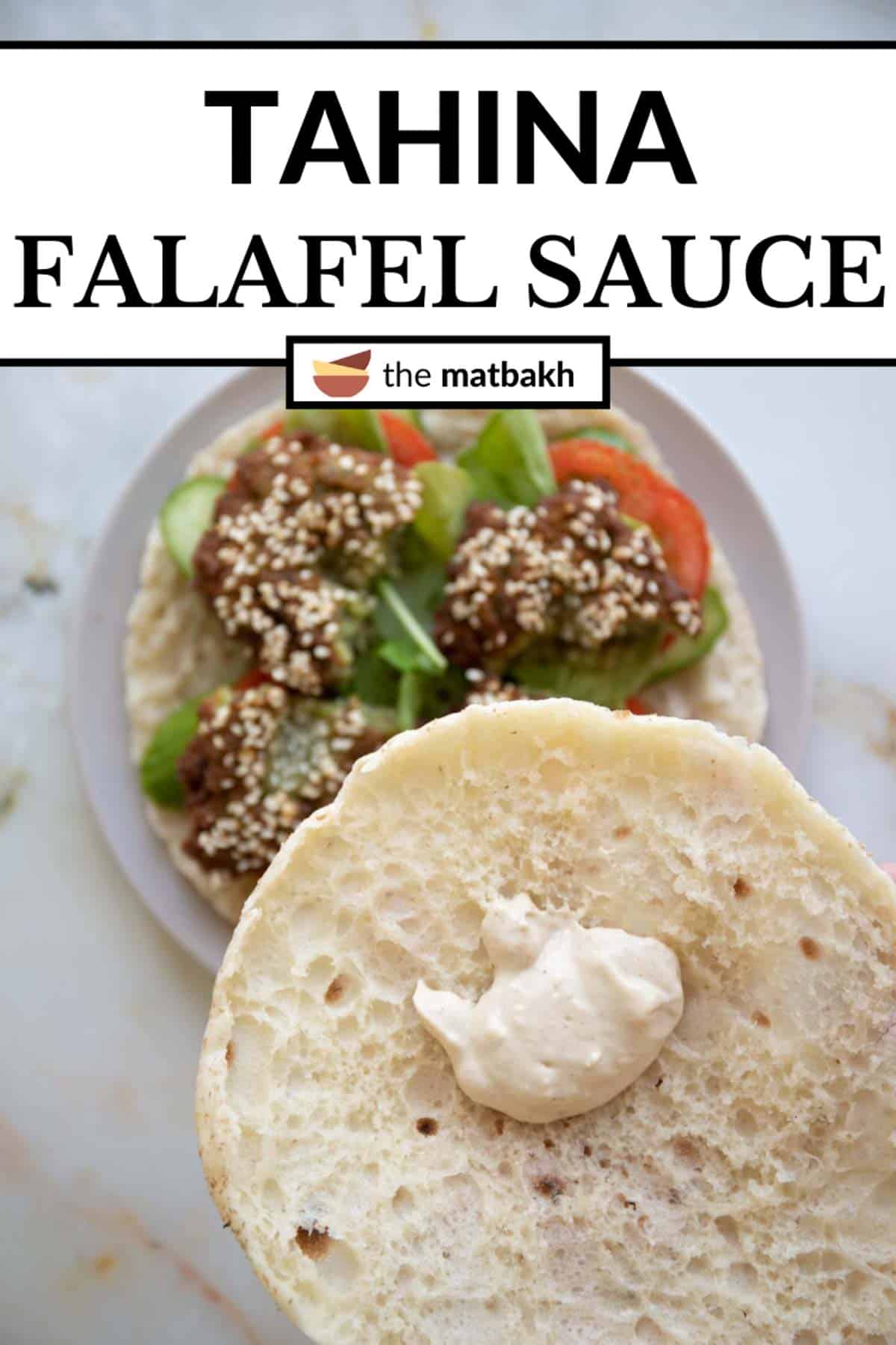Garlic Tahina Falafel Sauce - The Matbakh
