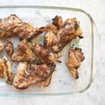 lemon grilled chicken thighs with fresh rosemary.