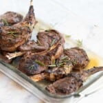 Garlic and rosemary lamb chops