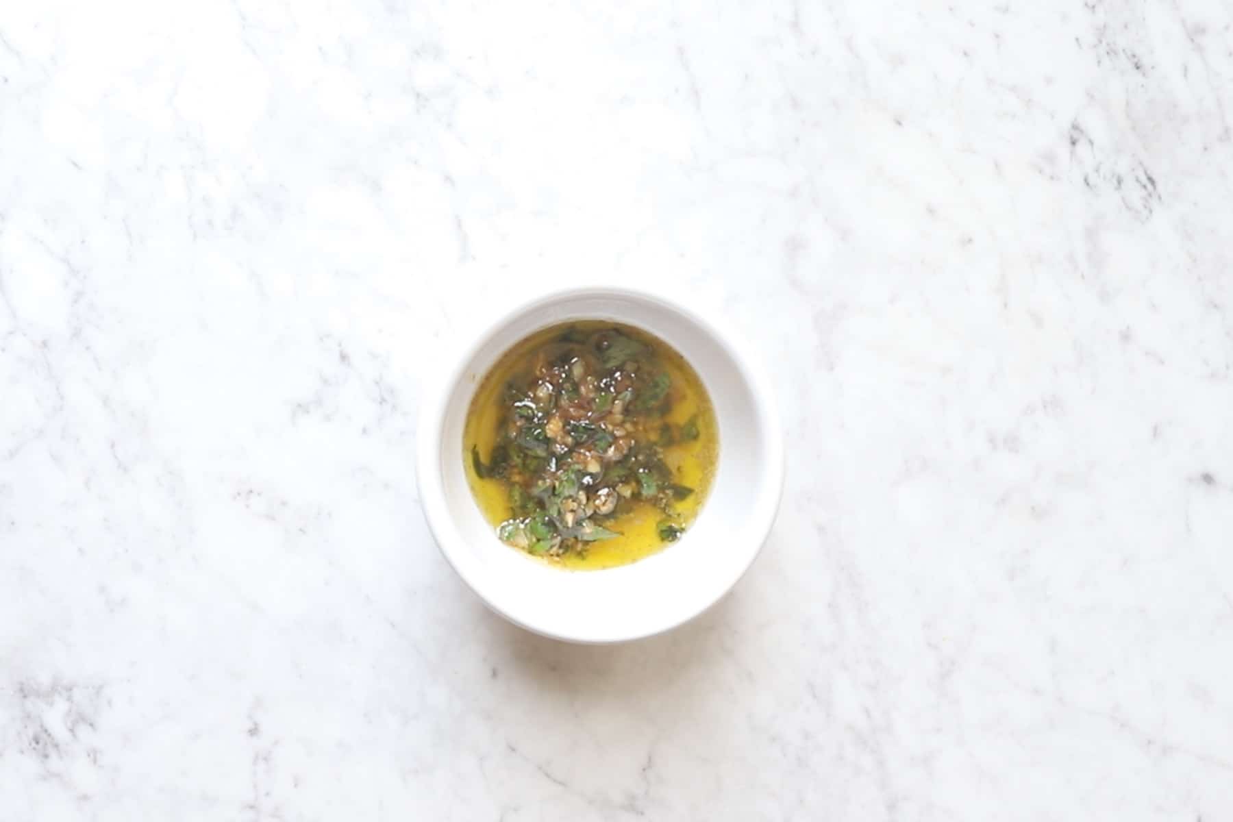 homemade lemon garlic butter.