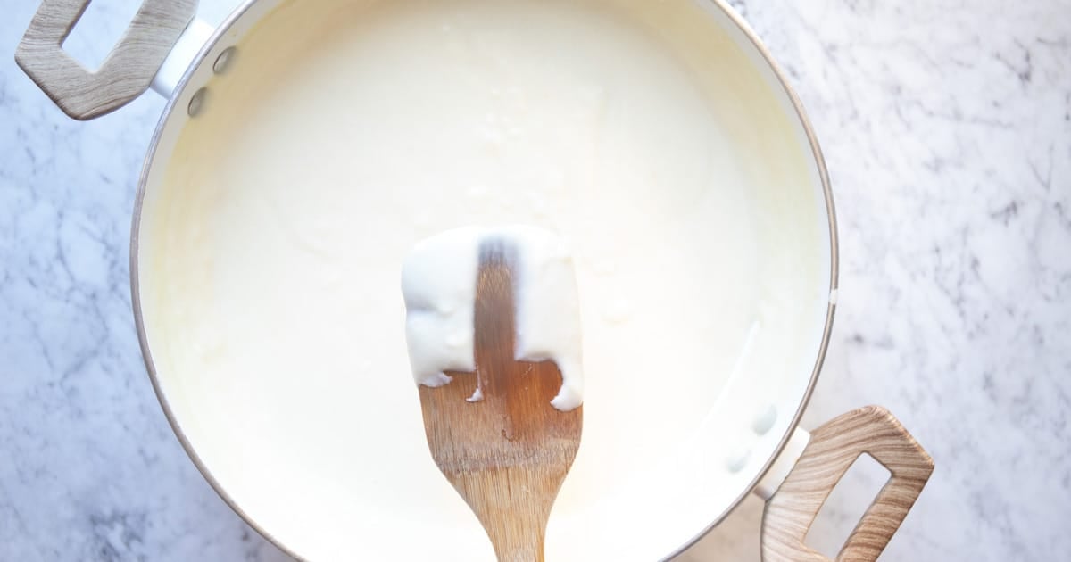 social media image for thick bechamel sauce