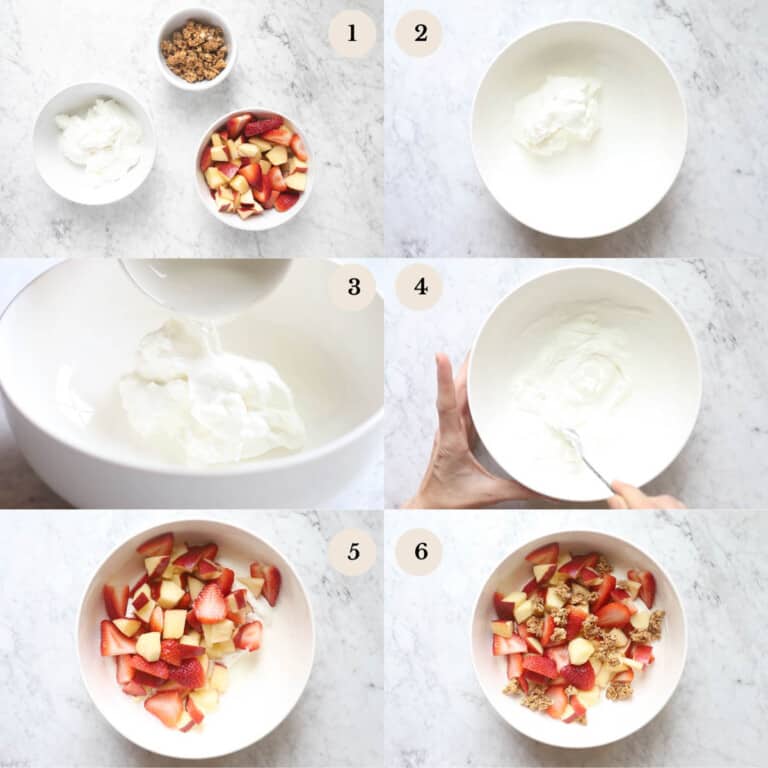 Greek Protein Yogurt Fruit Granola Bowls The Matbakh