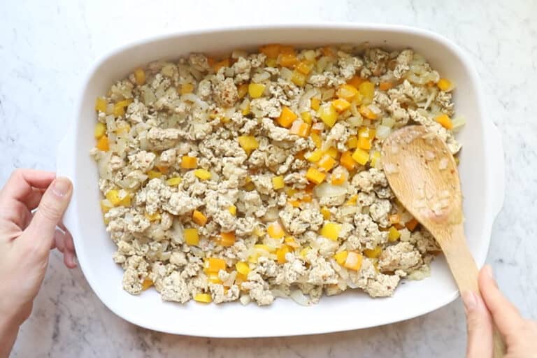 Egg White Breakfast Casserole with Turkey Sausage The Matbakh