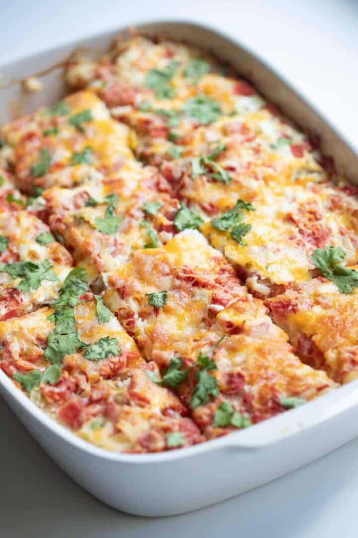 Egg White Breakfast Casserole with Turkey Sausage - The Matbakh