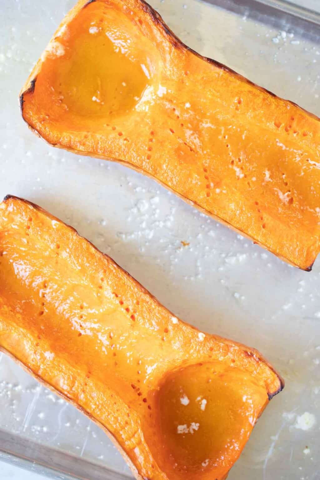 Roasted Butternut Squash Halves The Matbakh