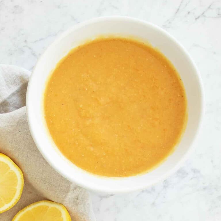shorbat addis Egyptian red lentil soup.