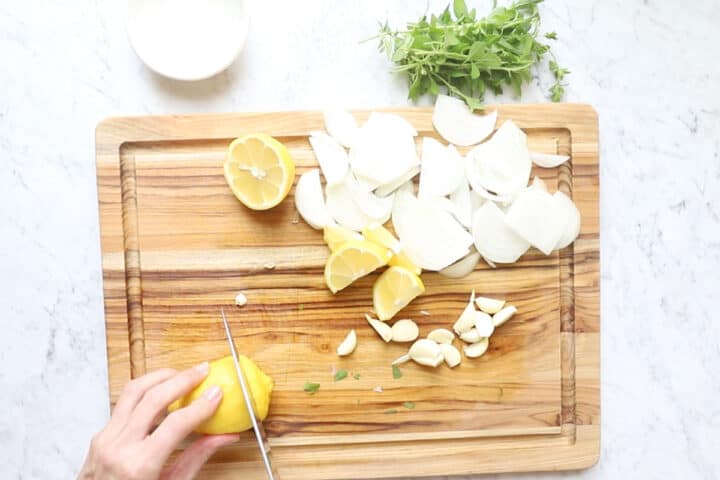 Mediterranean Baked Whole Red Snapper Fish - The Matbakh