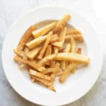homemade Russet french fries.