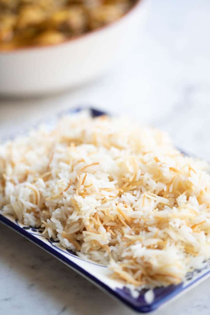 Lebanese Vermicelli Rice Pilaf - The Matbakh