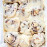 homemade pizza dough cinnamon rolls.