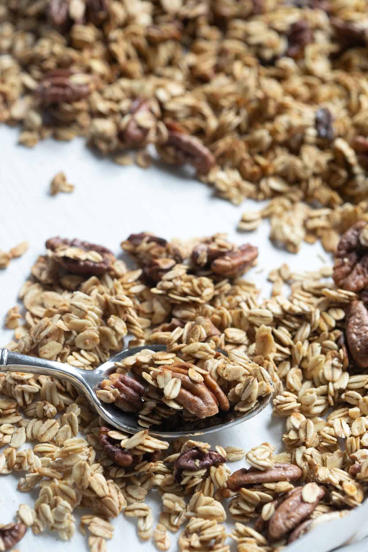 maple pecan granola.